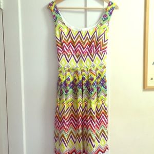 Bright multicolored dress
